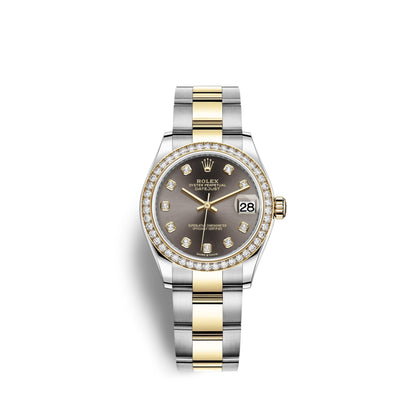 Datejust 31, Oystersteel, 18kt Yellow Gold and diamonds, Ref# 278383RBR-0021