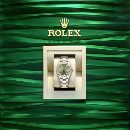 Datejust 31, Oystersteel, 18kt Yellow Gold and diamonds, Ref# 278383RBR-0029