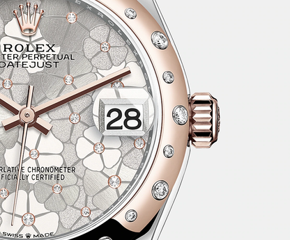 Datejust 31mm, Oystersteel and 18k Everose Gold with Diamonds, Ref# 278341rbr-0032