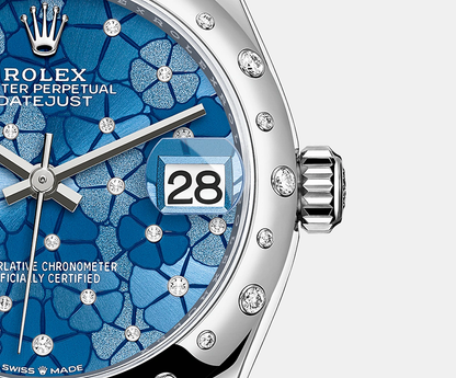 Datejust 31mm, Oystersteel and 18k White Gold with Diamonds, Ref# 278344rbr-0037