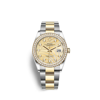 Datejust 36mm, Oystersteel and 18k Yellow Gold, Ref# 126283rbr-0030