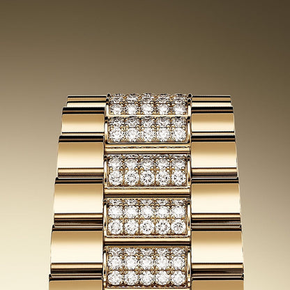 Day-Date 36, 18k Yellow Gold with Diamond-set, 36mm, Ref# 128348rbr-0050
