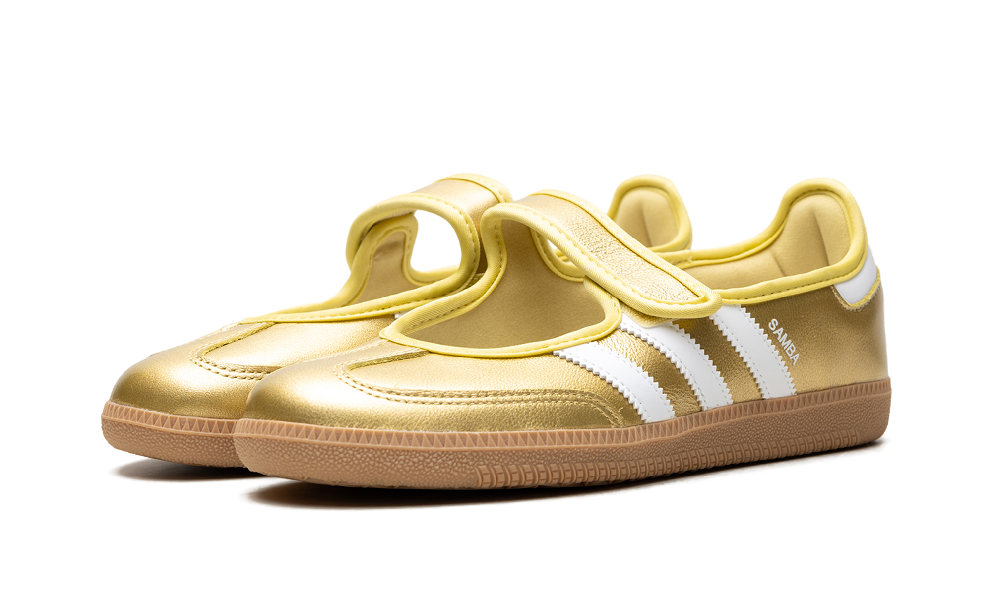 Samba Jane Women "Gold Metallic White"