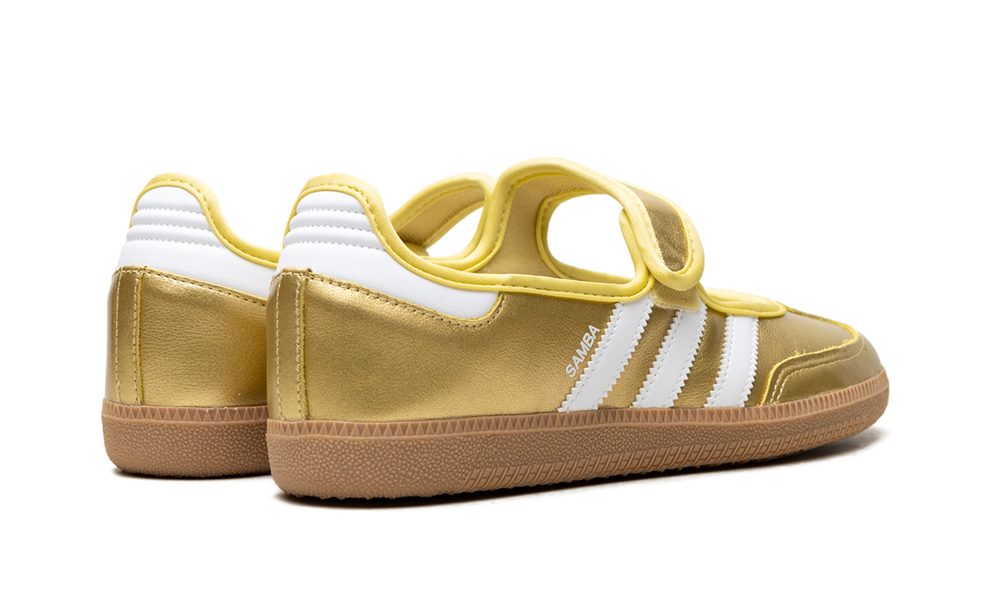 Samba Jane Women "Gold Metallic White"