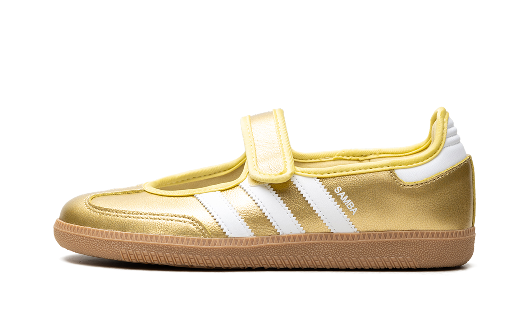 Samba Jane Women "Gold Metallic White"