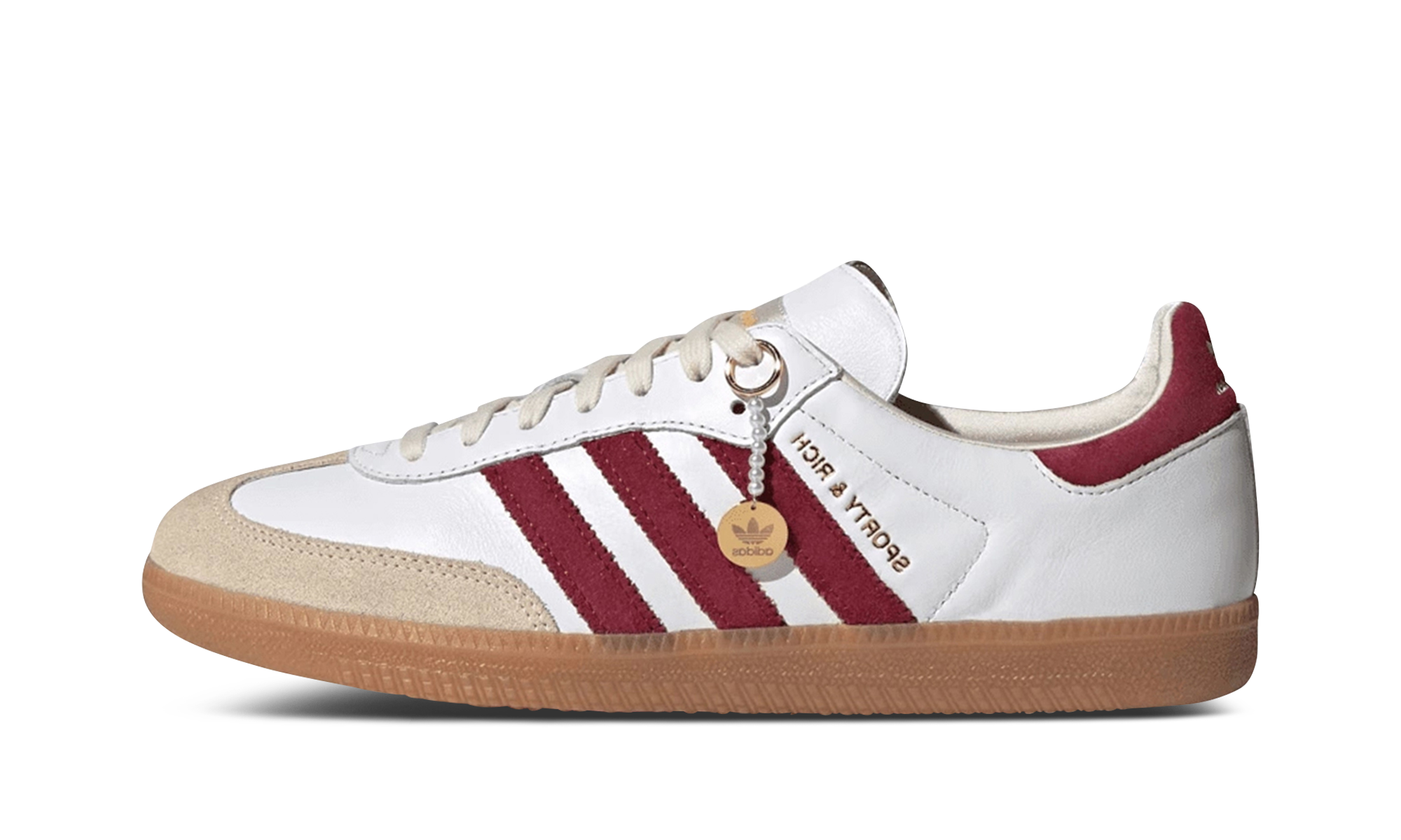 Samba OG "Sporty & Rich - White Core Burgundy"