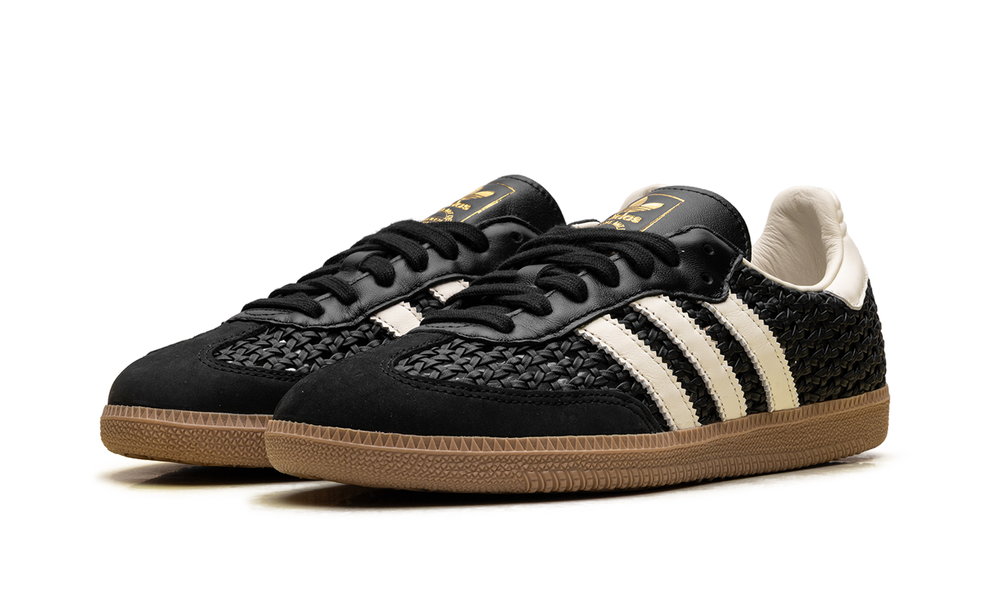 Samba OG Women "Basketweave Black Cream White"