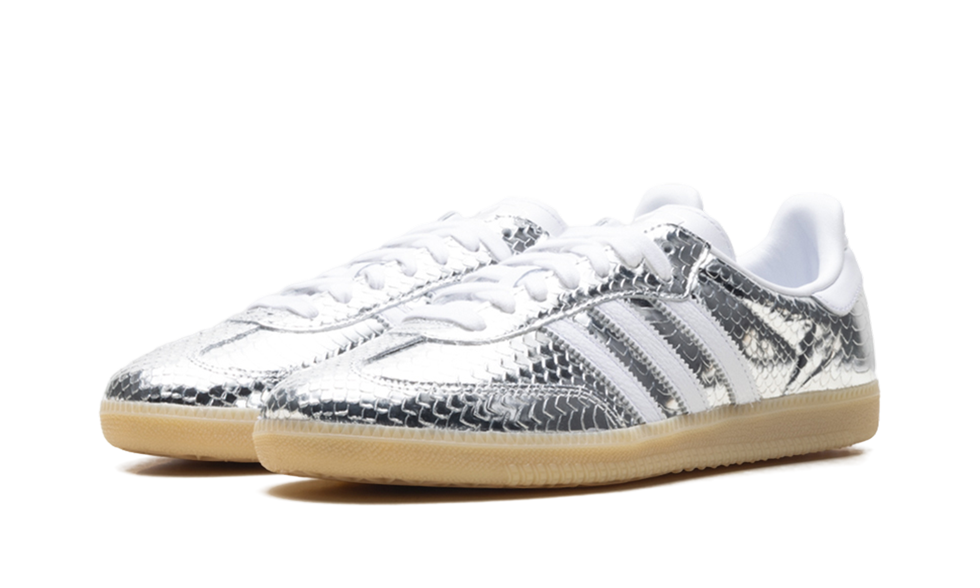 Samba OG Women "Patent Snakeskin Silver Metallic"