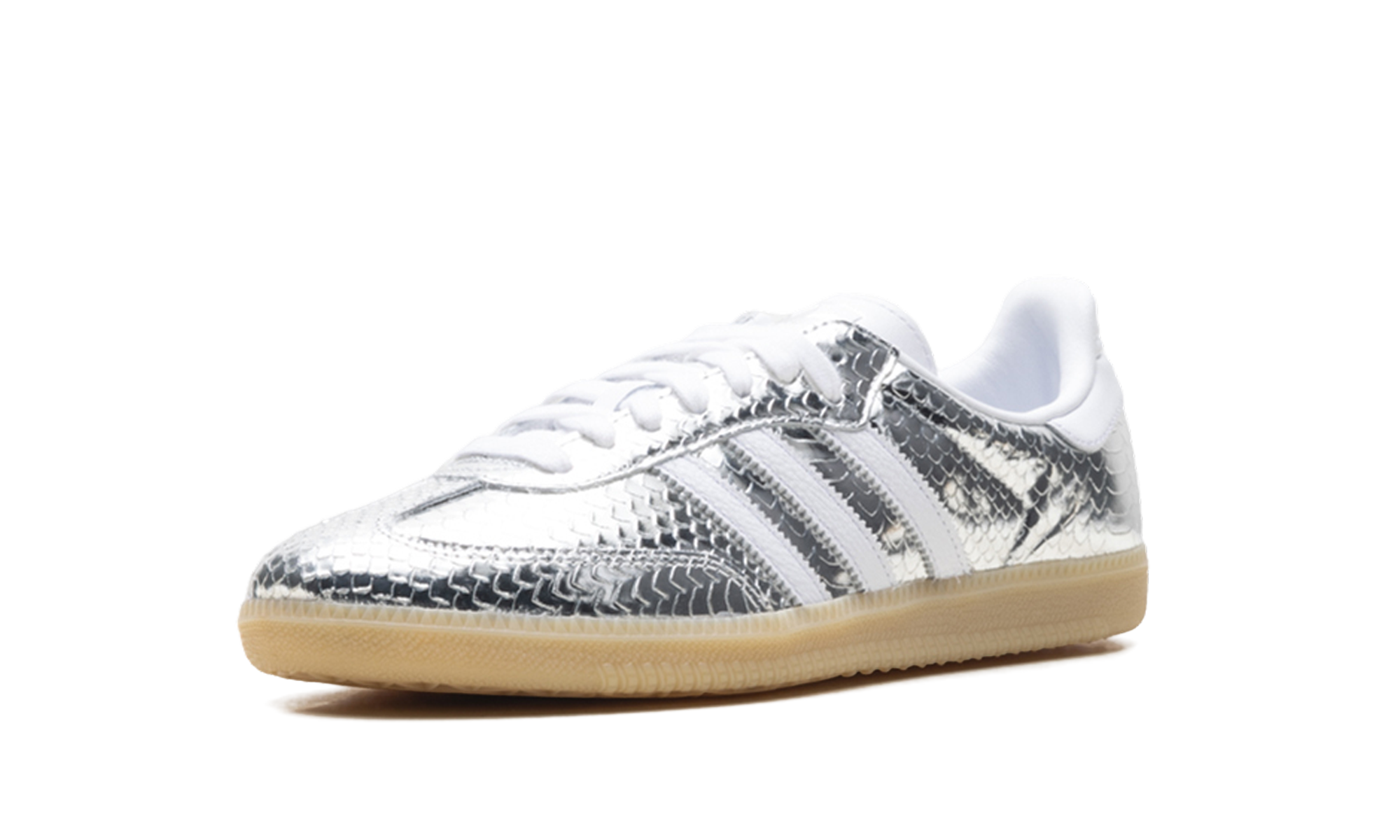 Samba OG Women "Patent Snakeskin Silver Metallic"