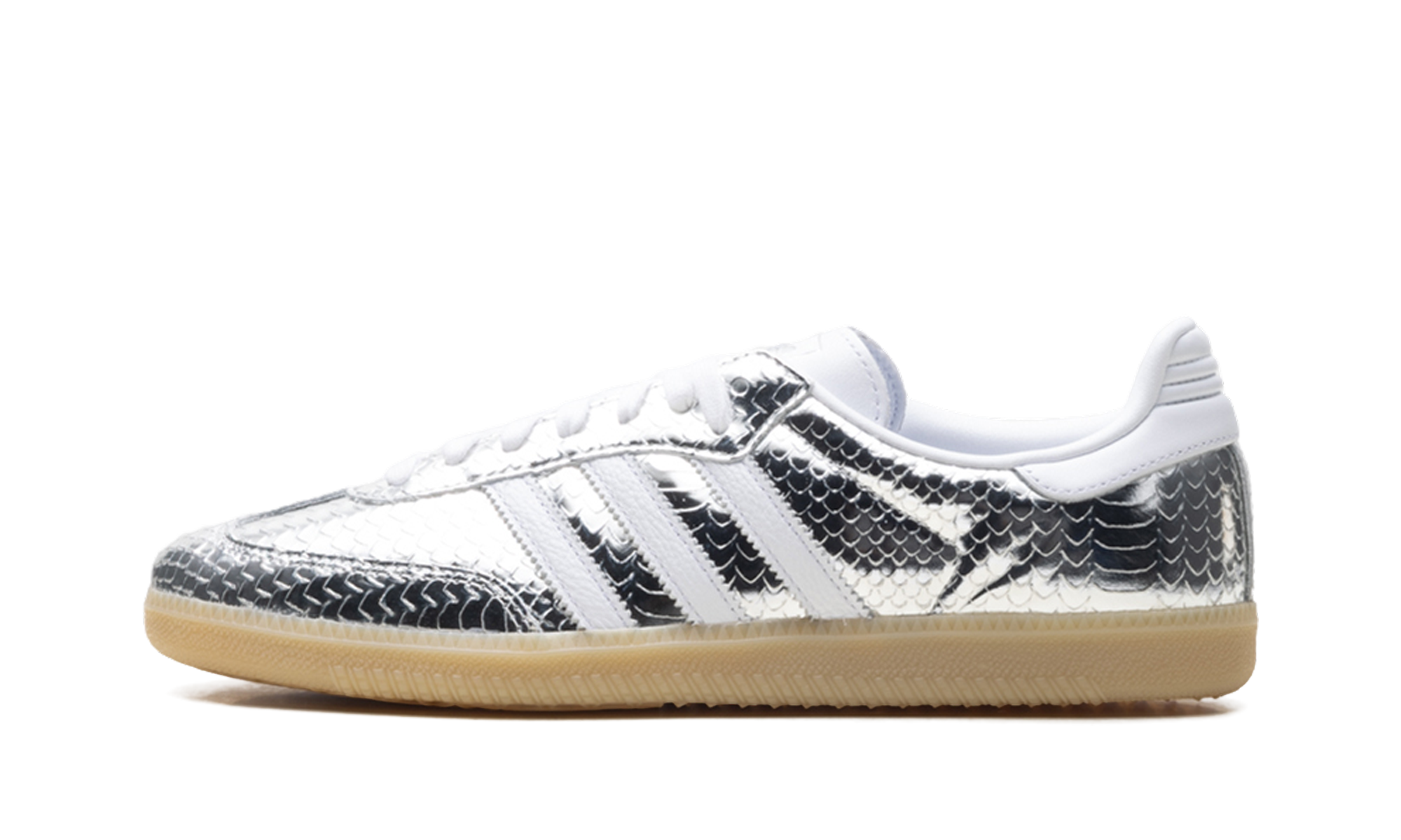 Samba OG Women "Patent Snakeskin Silver Metallic"