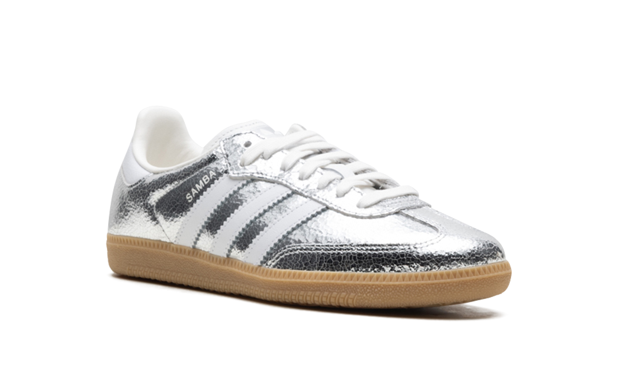 Samba OG Women "Silver Metallic Cracked Leather"