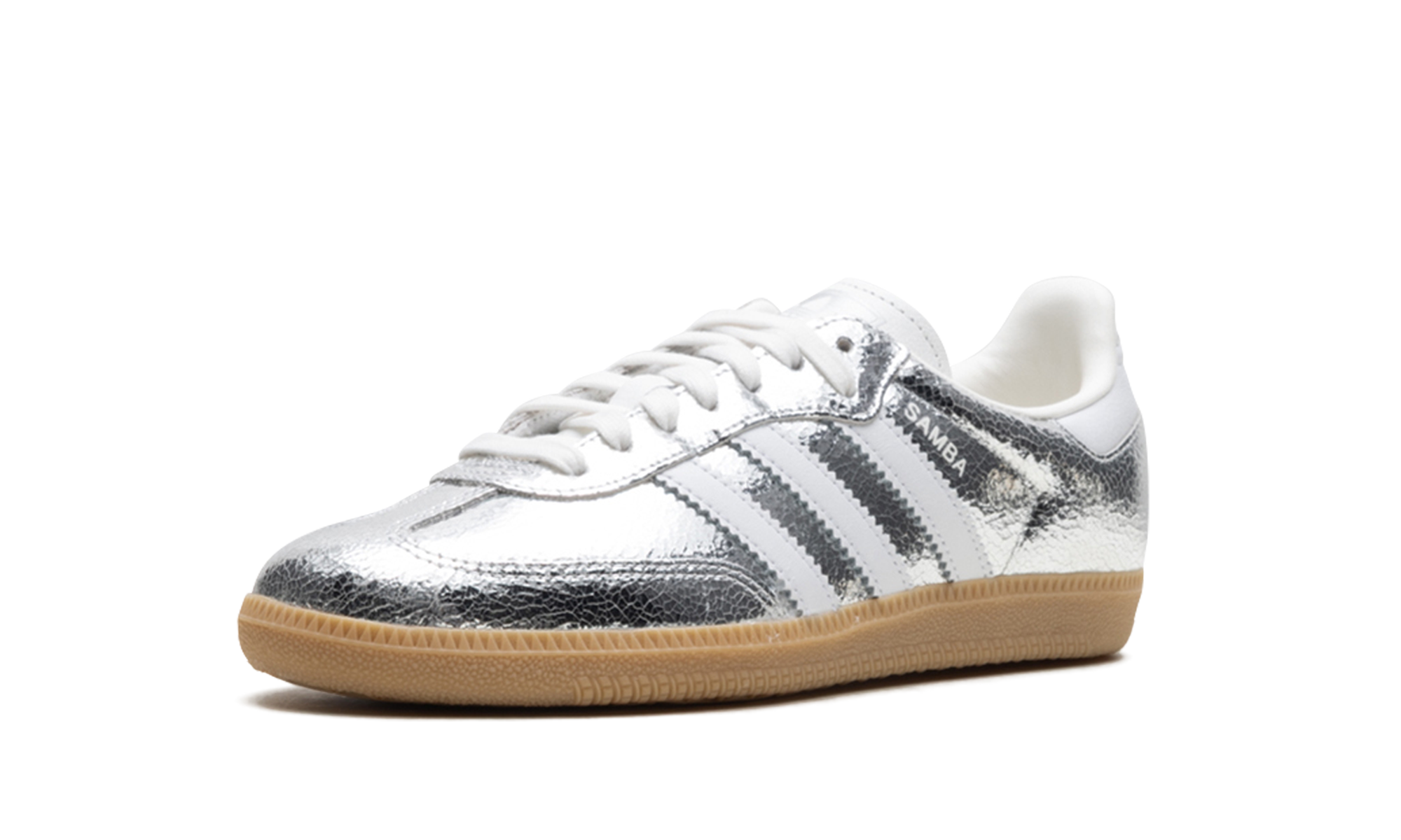Samba OG Women "Silver Metallic Cracked Leather"