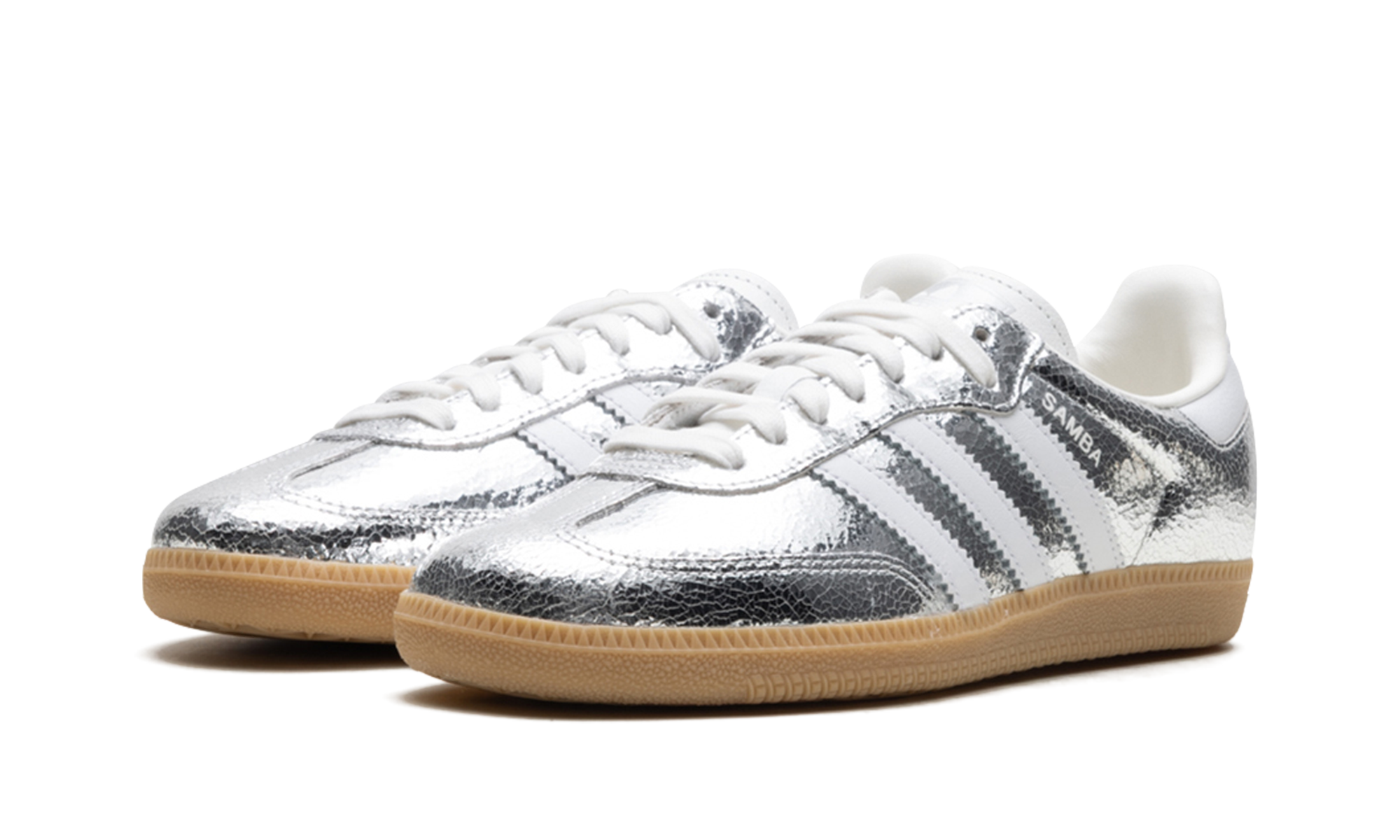 Samba OG Women "Silver Metallic Cracked Leather"