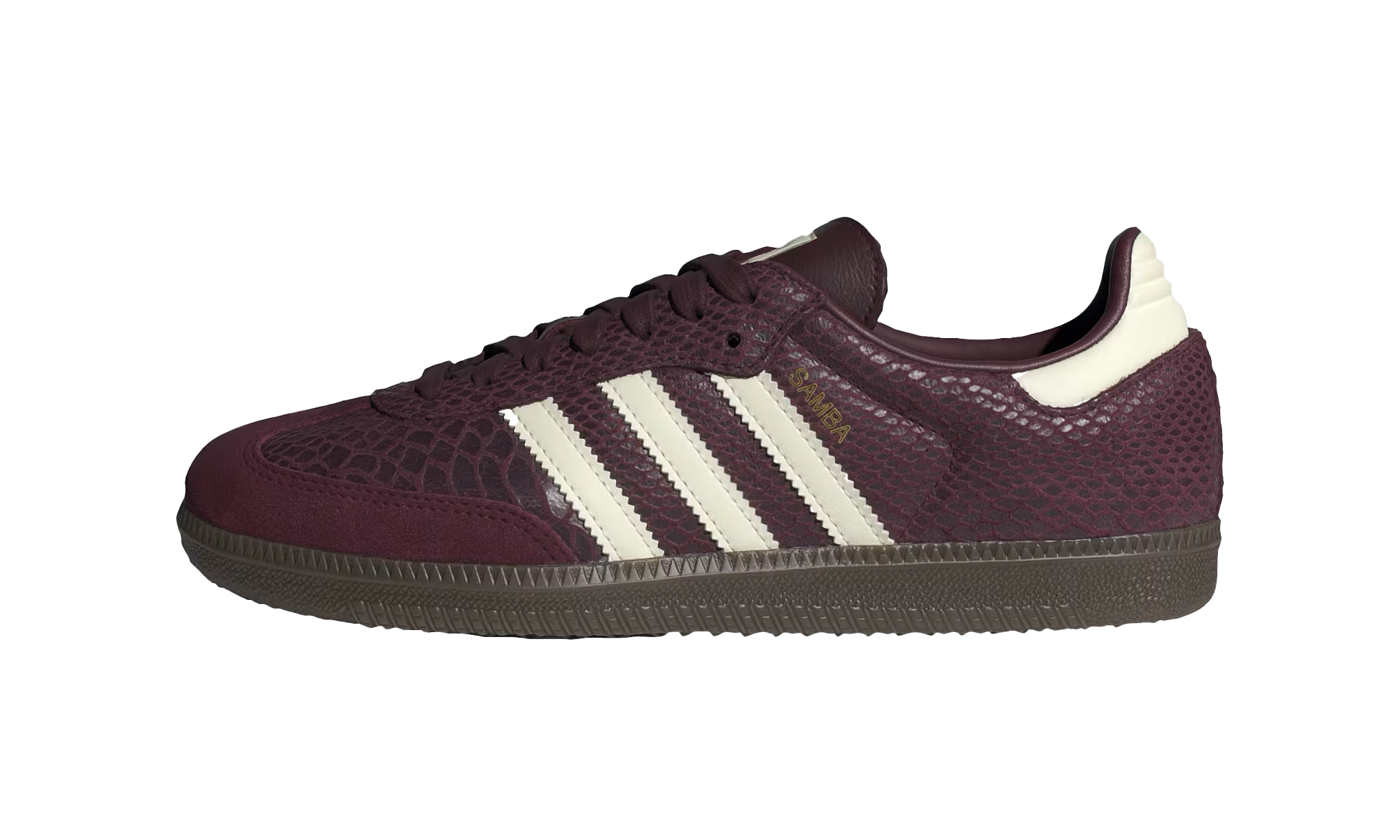 Samba OG Women "Snakeskin Maroon Cream White"