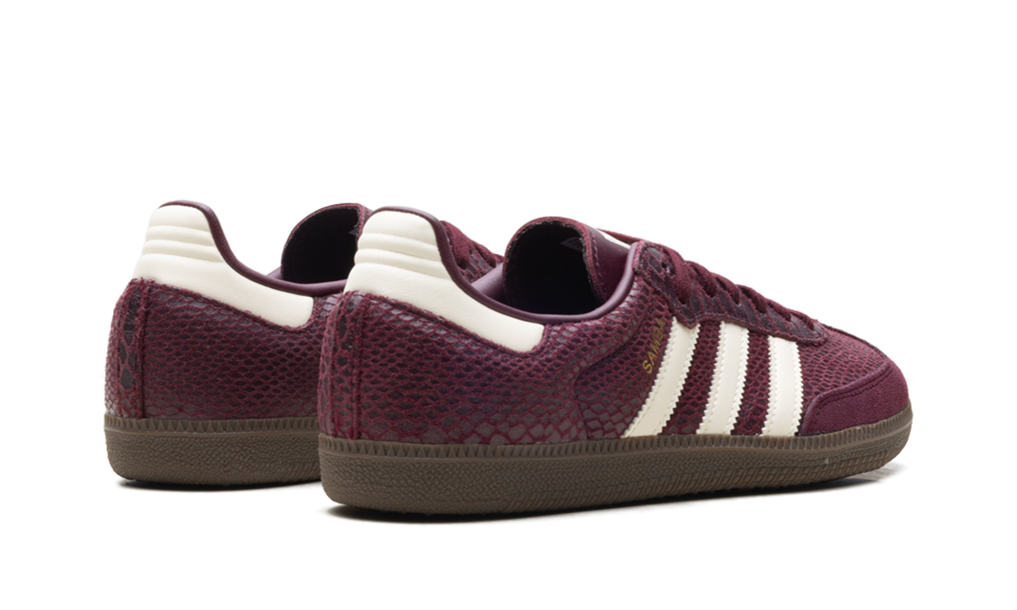 Samba OG Women "Snakeskin Maroon Cream White"