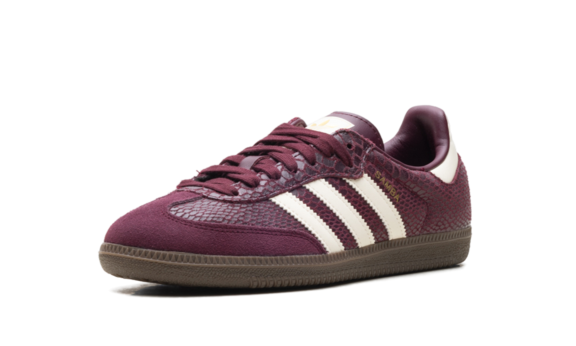 Samba OG Women "Snakeskin Maroon Cream White"