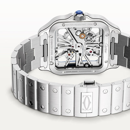 Santos de Cartier Large Skeleton/Blue Dial Men’s Watch