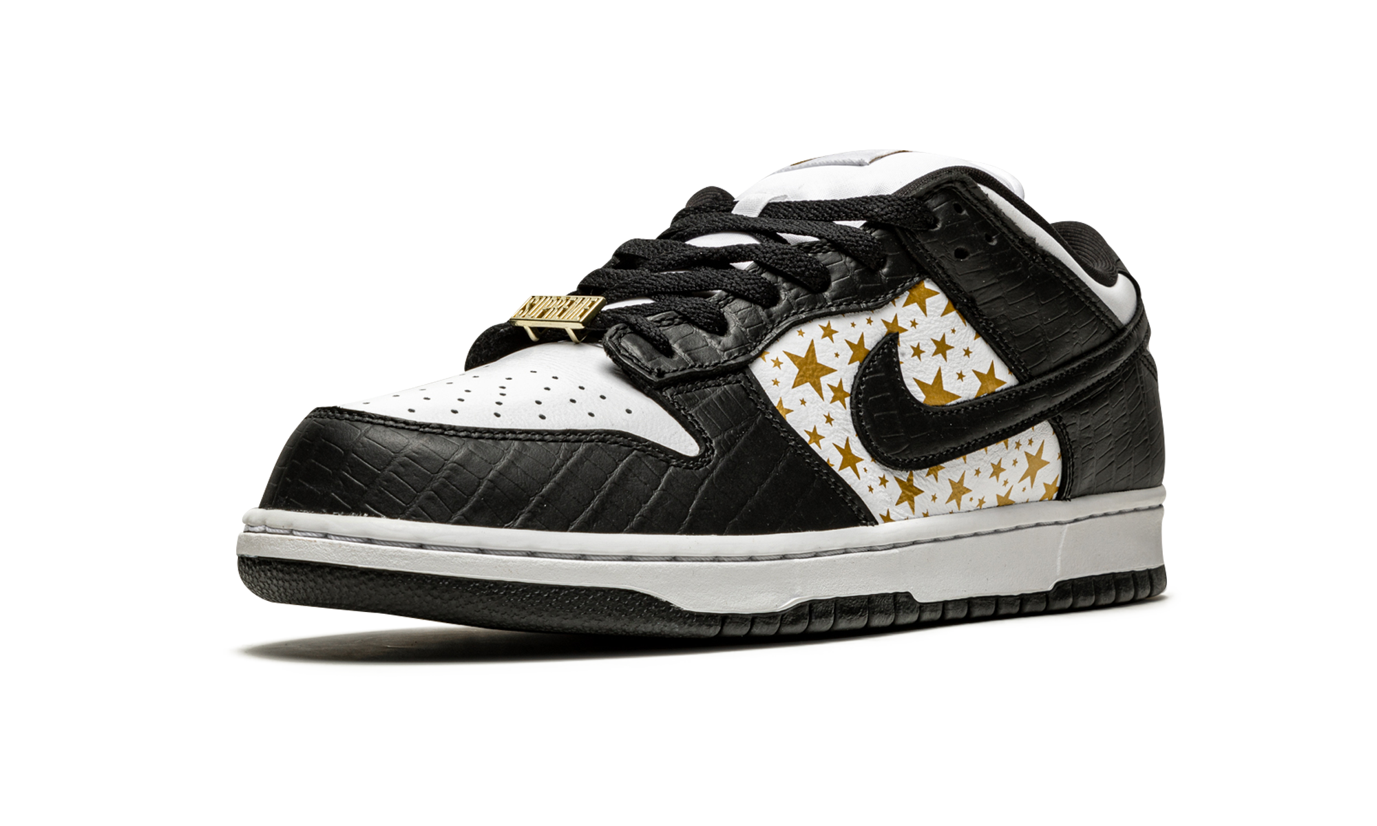 Sb Dunk Low "Supreme - Stars - Black"