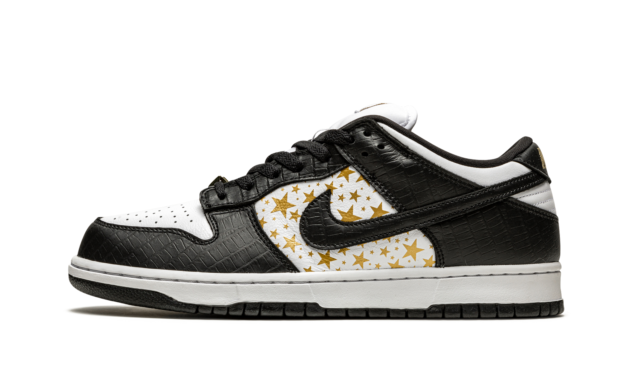 Sb Dunk Low "Supreme - Stars - Black"