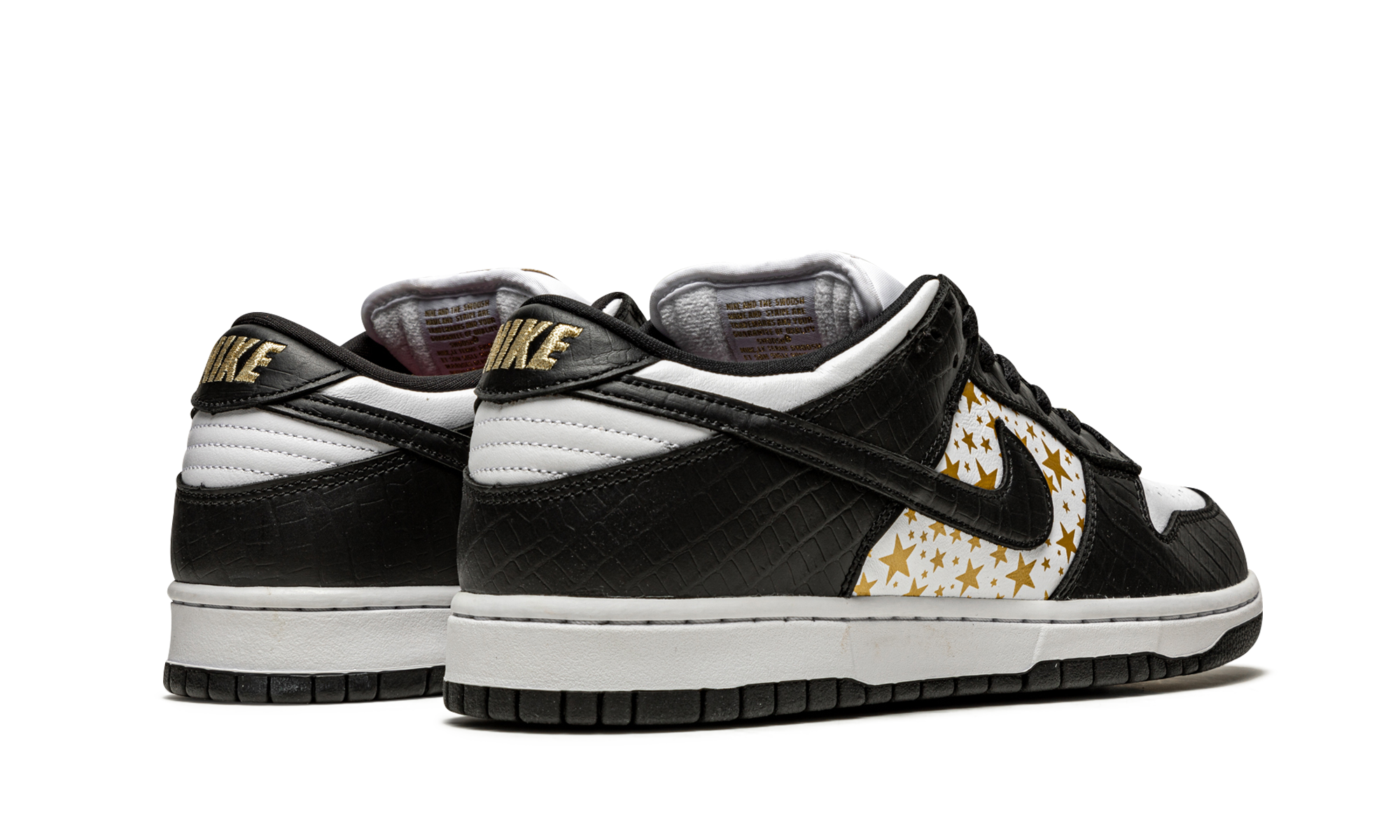 Sb Dunk Low "Supreme - Stars - Black"