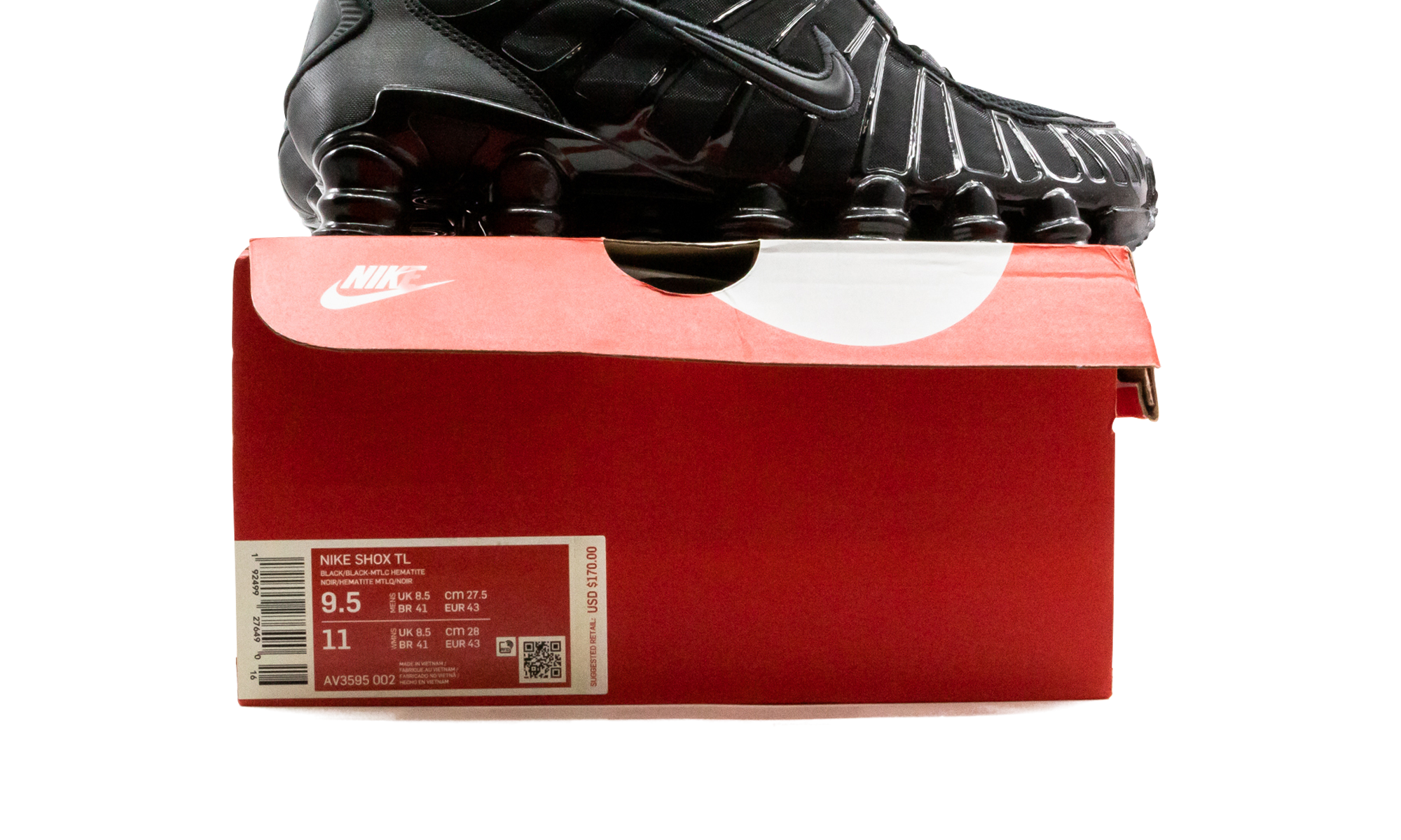 Shox Tl "Black / Metallic Hematite"