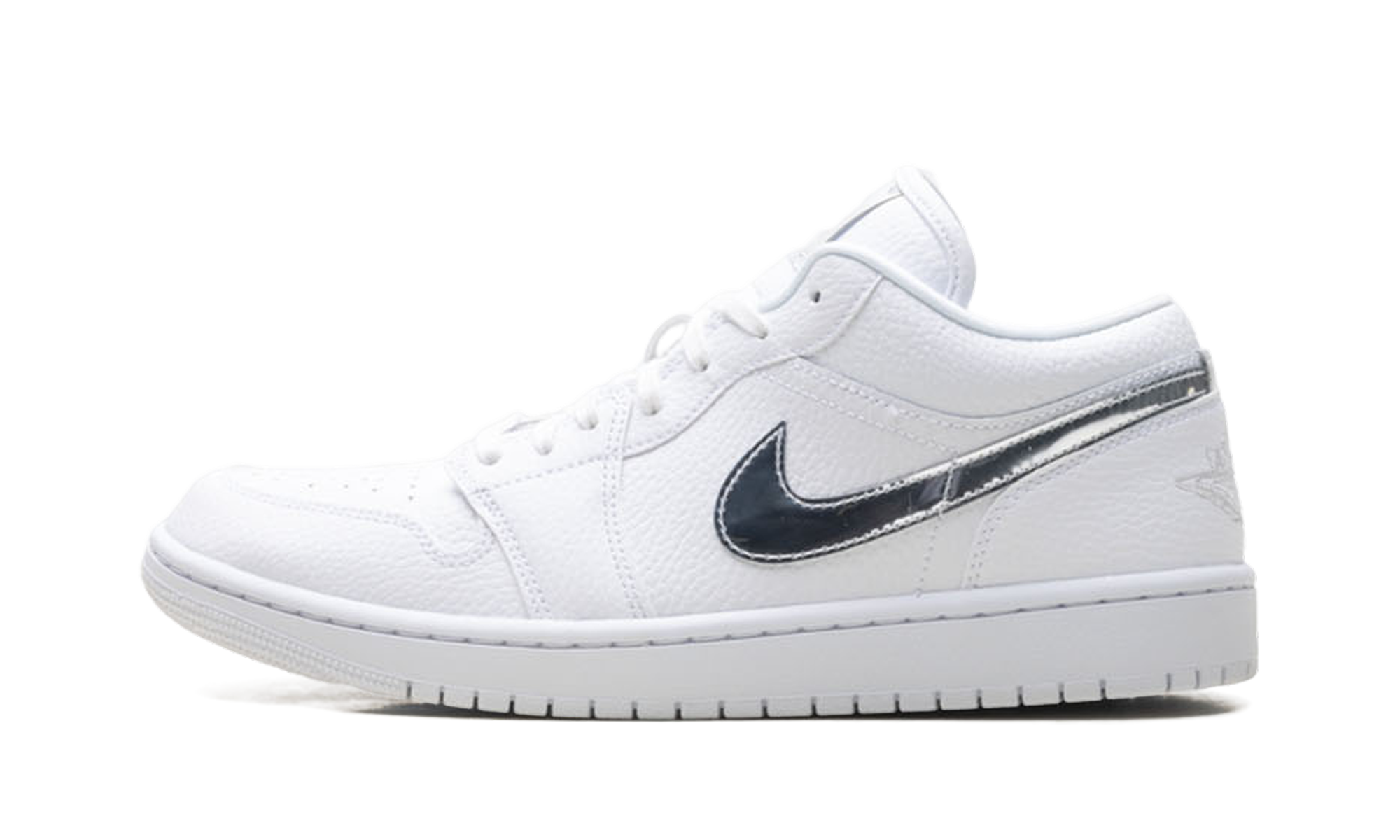 Womens AJ 1 Low Se "White Metallic Silver'"