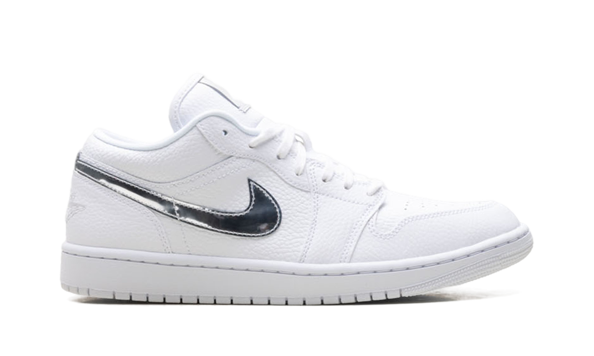 Womens AJ 1 Low Se "White Metallic Silver'"