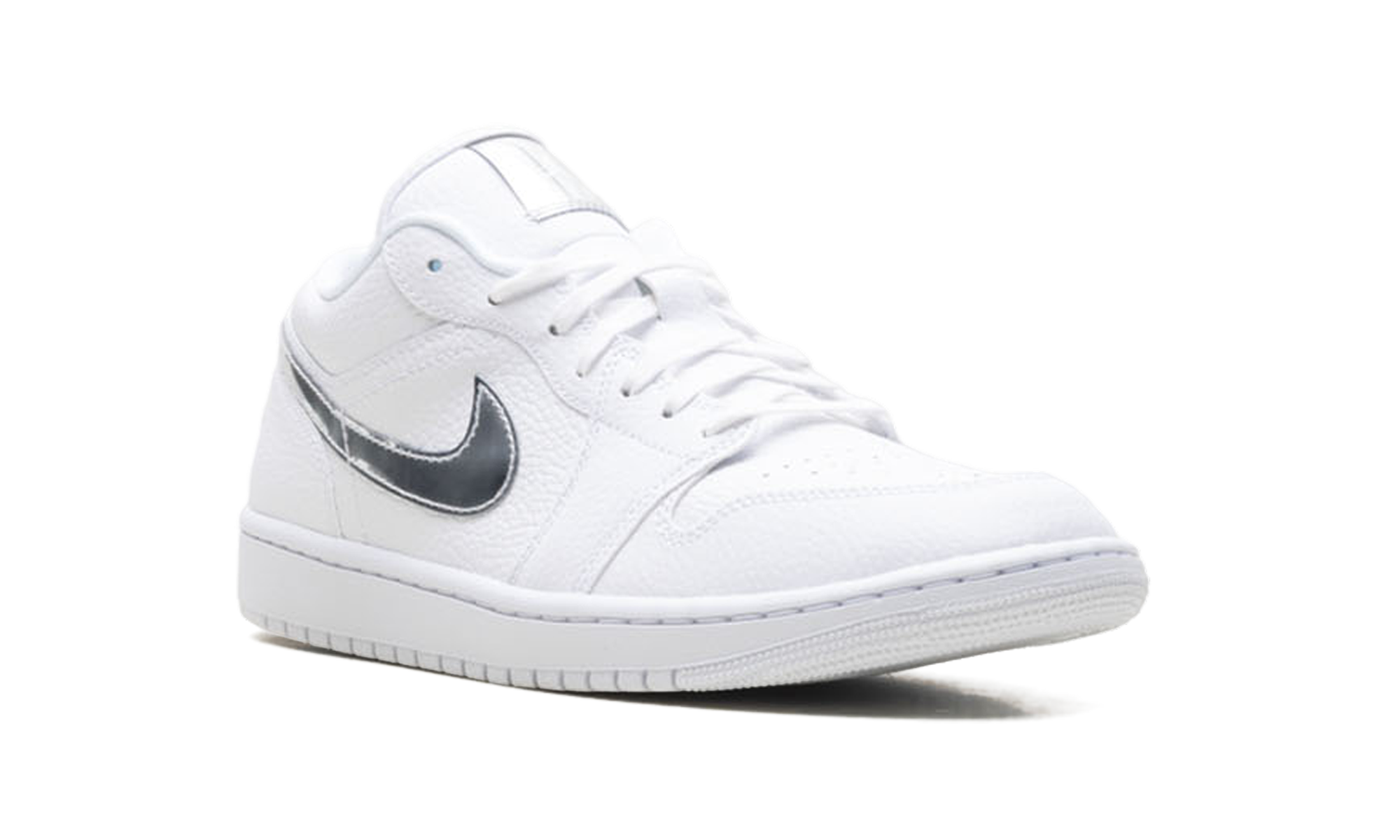 Womens AJ 1 Low Se "White Metallic Silver'"