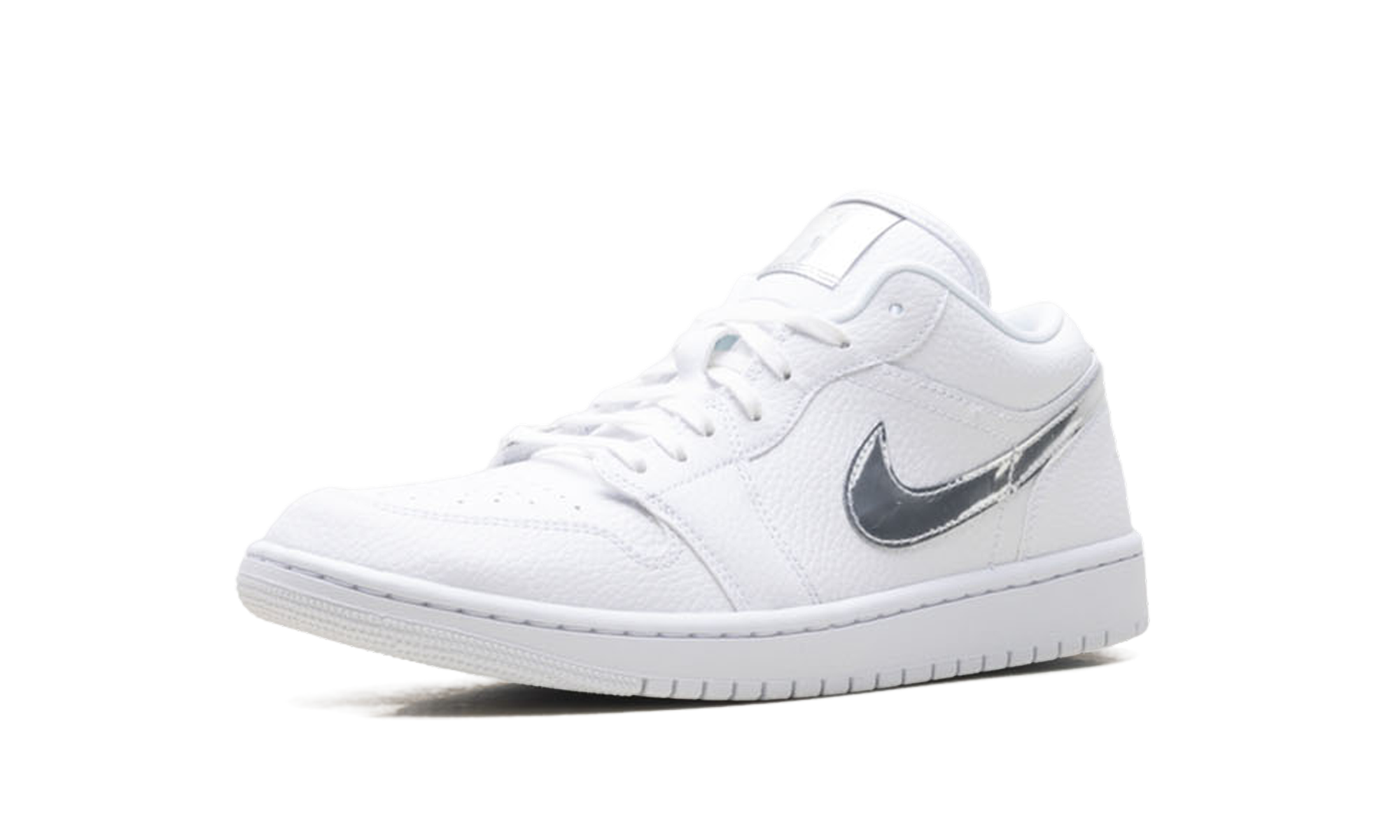 Womens AJ 1 Low Se "White Metallic Silver'"